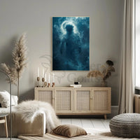 Mysterious Astronaut in Dreamlike Vision Futuristic Sci-Fi Poster PosterGoat