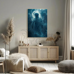Mysterious Astronaut in Dreamlike Vision Futuristic Sci-Fi Poster PosterGoat