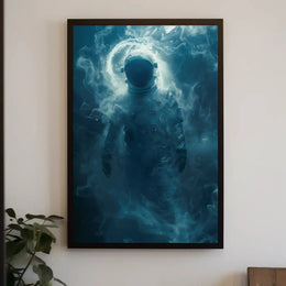 Mysterious Astronaut in Dreamlike Vision Futuristic Sci-Fi Poster PosterGoat