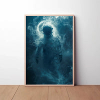 Mysterious Astronaut in Dreamlike Vision Futuristic Sci-Fi Poster PosterGoat