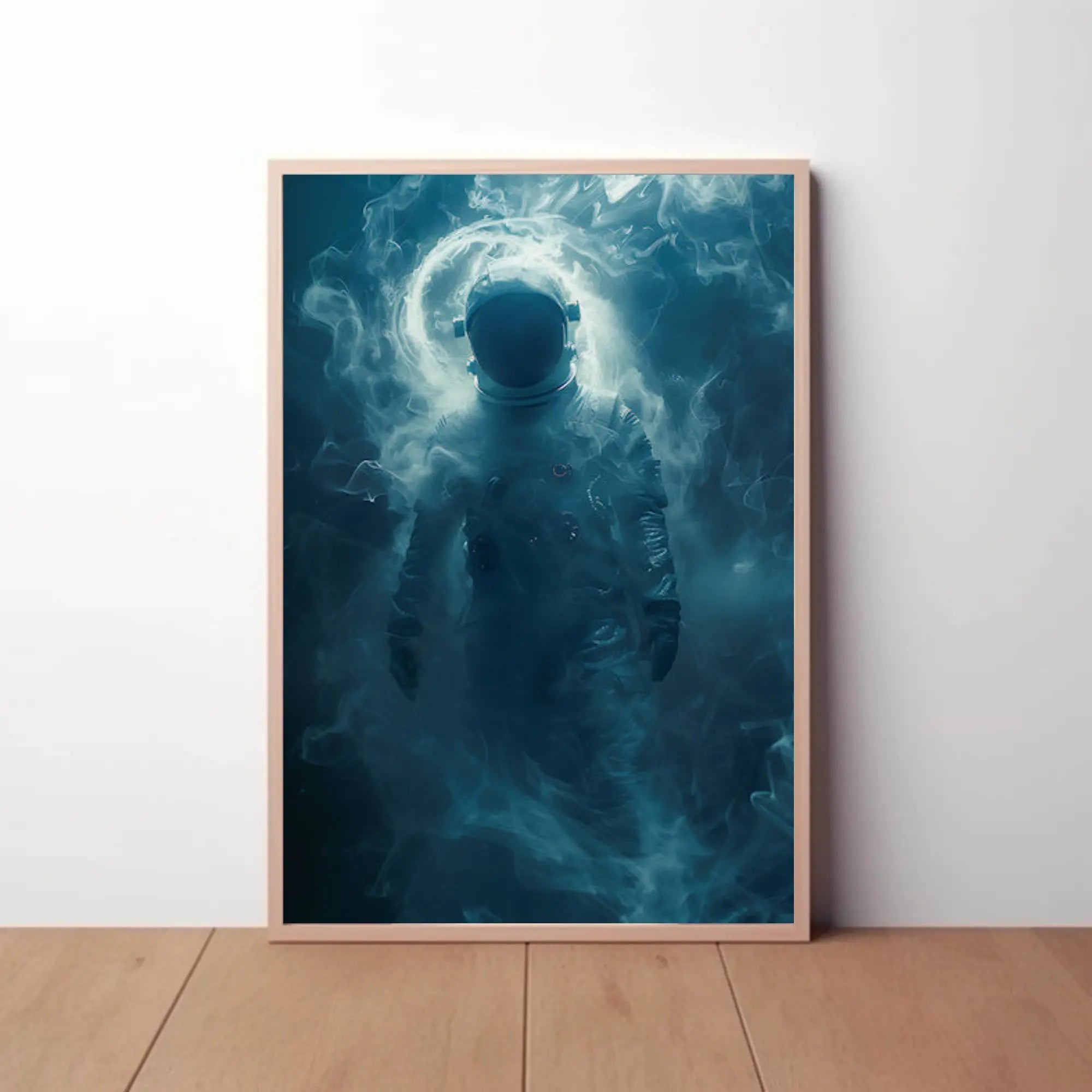 Mysterious Astronaut in Dreamlike Vision Futuristic Sci-Fi Poster PosterGoat