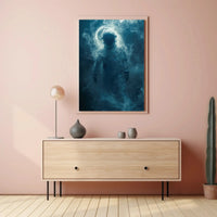 Mysterious Astronaut in Dreamlike Vision Futuristic Sci-Fi Poster PosterGoat