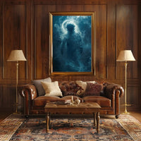 Mysterious Astronaut in Dreamlike Vision Futuristic Sci-Fi Poster PosterGoat