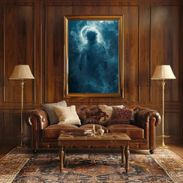 Mysterious Astronaut in Dreamlike Vision Futuristic Sci-Fi Poster PosterGoat