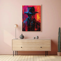 Mysterious Detective Cinematic Art Noir Artistic Poster PosterGoat