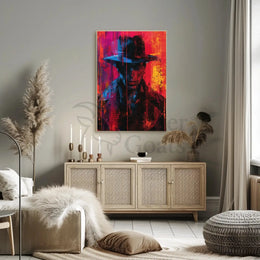 Mysterious Detective Cinematic Art Noir Artistic Poster PosterGoat