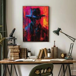 Mysterious Detective Cinematic Art Noir Artistic Poster PosterGoat
