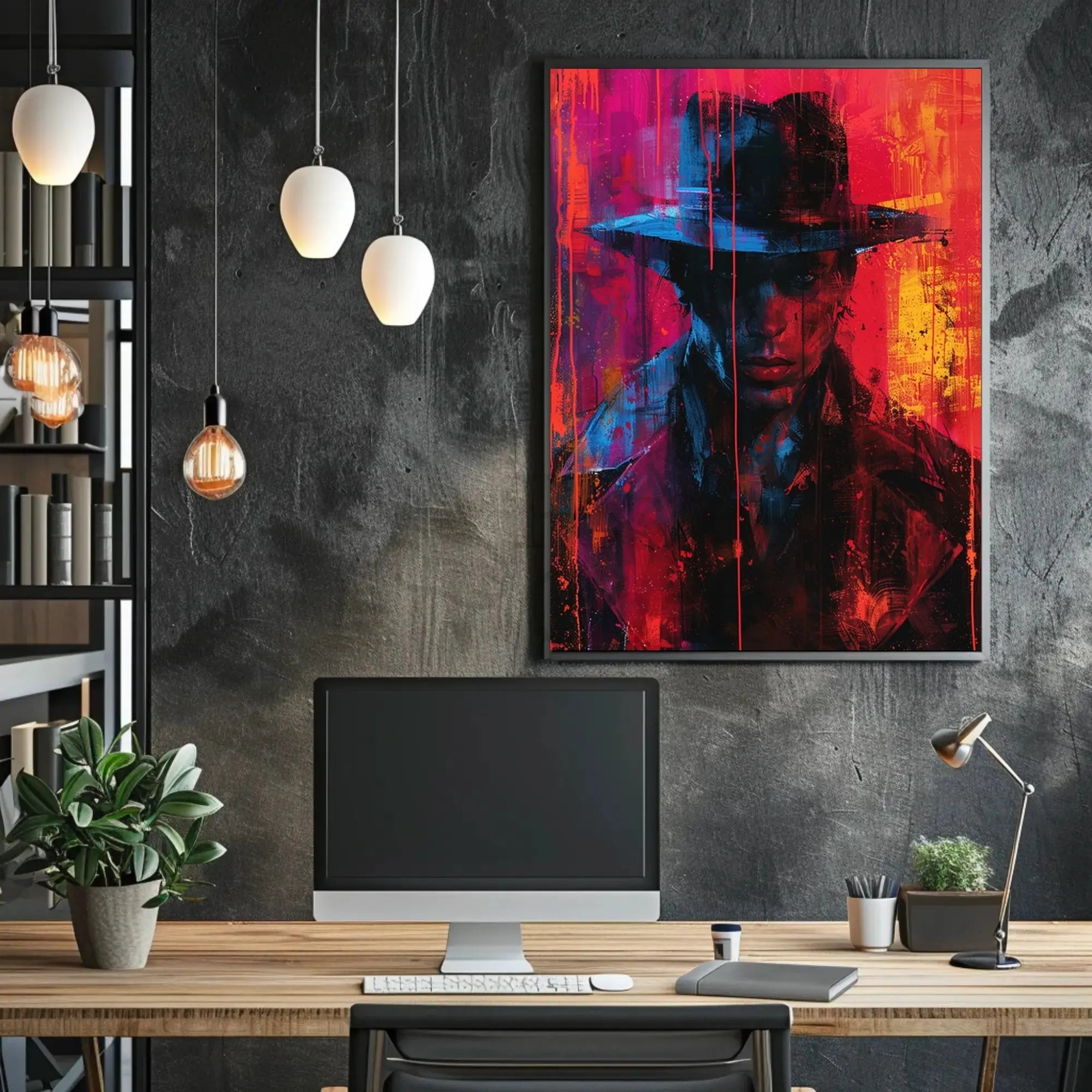 Mysterious Detective Cinematic Art Noir Artistic Poster PosterGoat