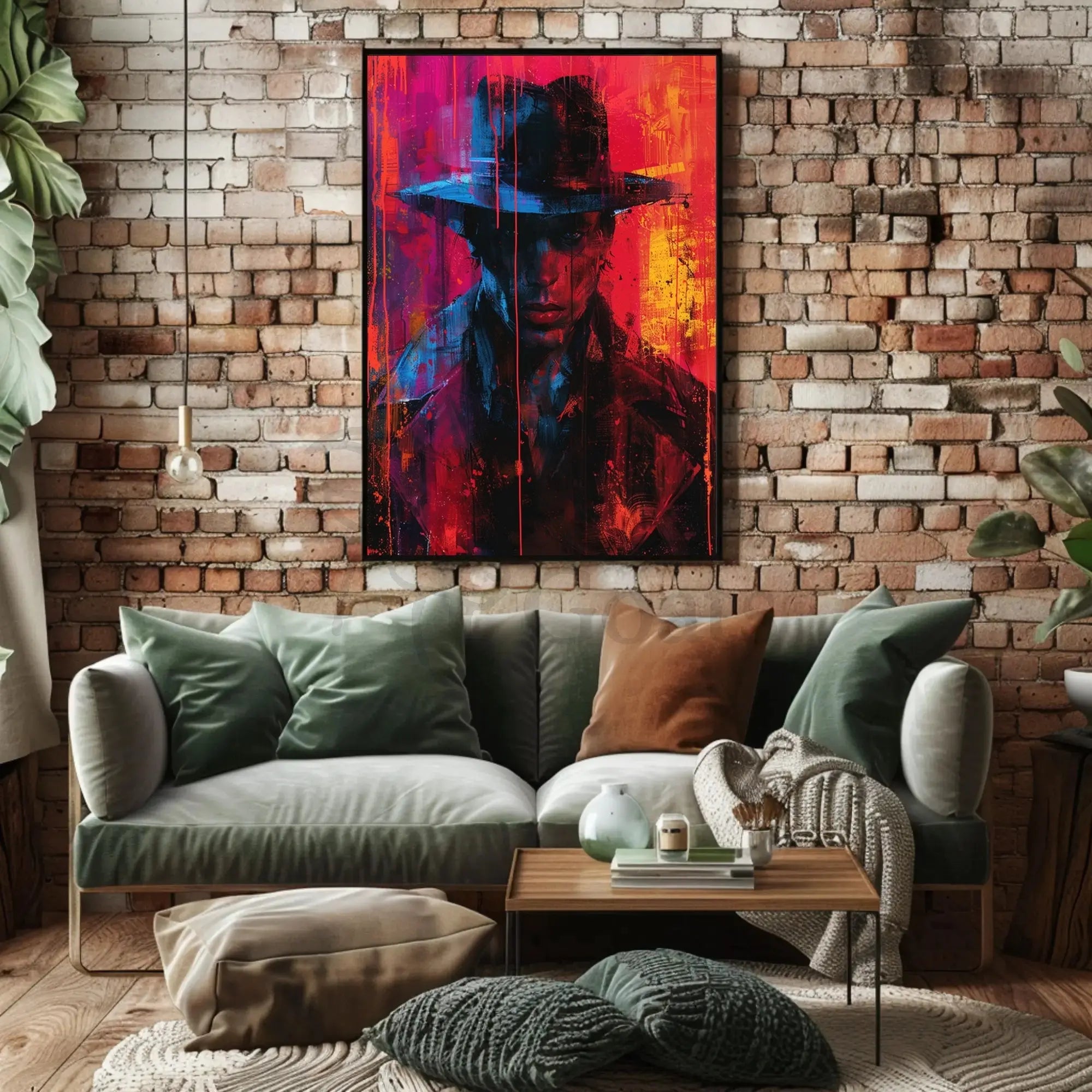 Mysterious Detective Cinematic Art Noir Artistic Poster PosterGoat