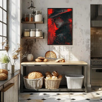 Mysterious Femme Fatale Noir Graphic Novel Artistic Poster PosterGoat