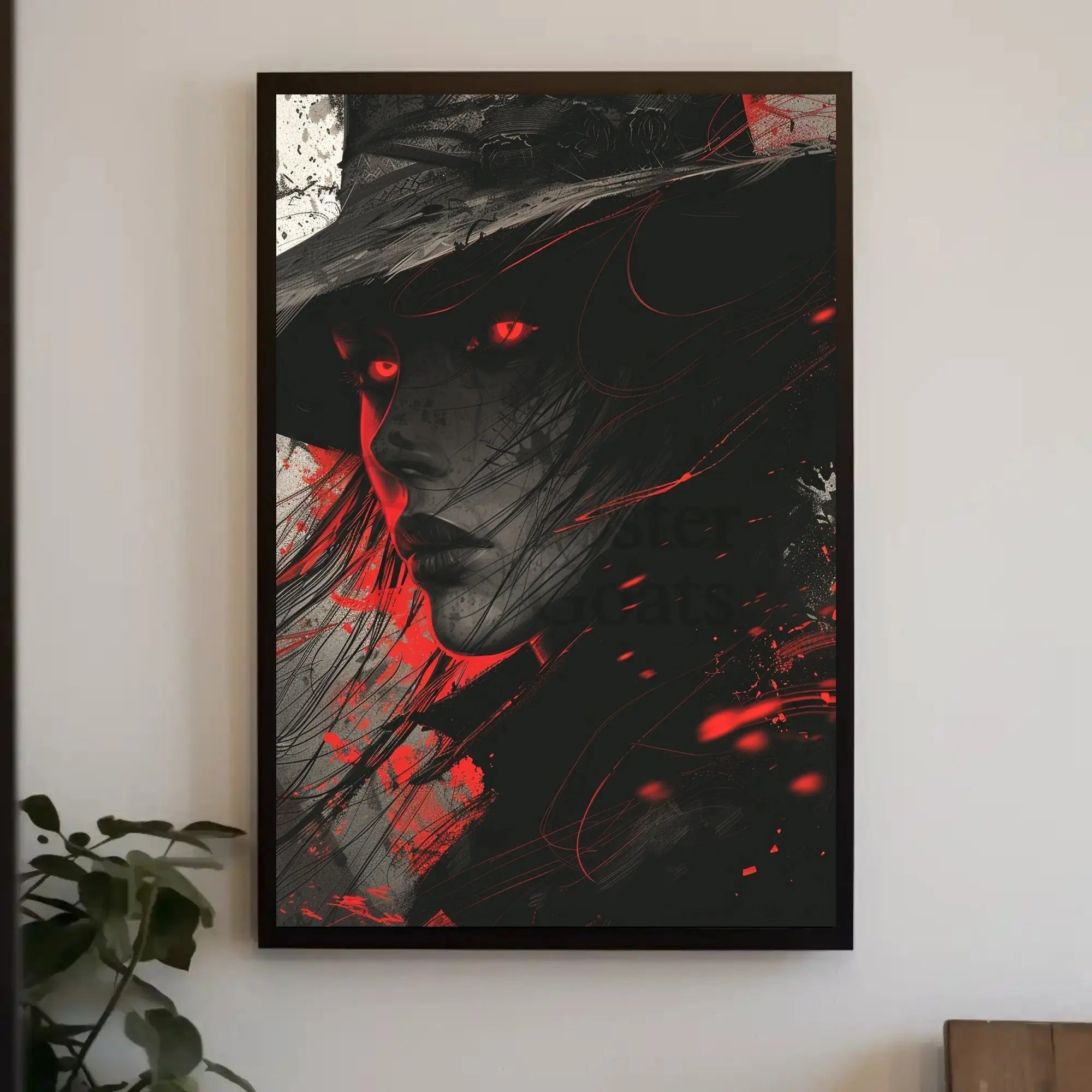 Mysterious Figure in Noir Fantasy Art Poster PosterGoat