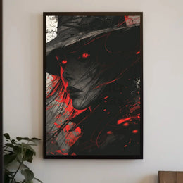 Mysterious Figure in Noir Fantasy Art Poster PosterGoat