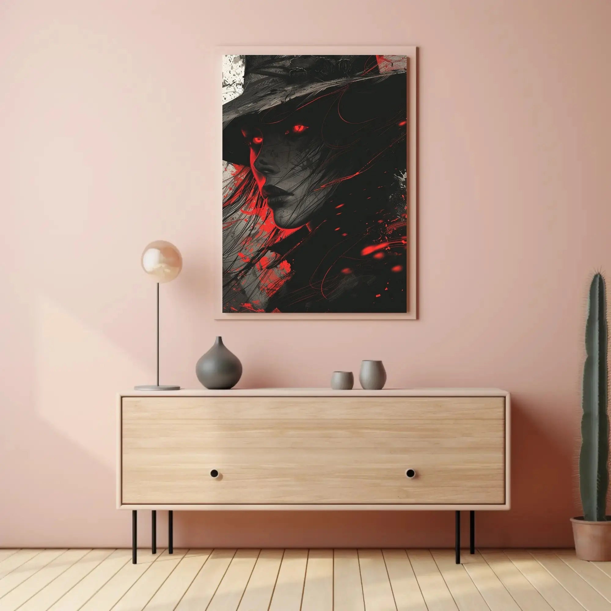 Mysterious Figure in Noir Fantasy Art Poster PosterGoat