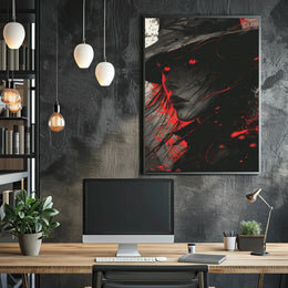 Mysterious Figure in Noir Fantasy Art Poster PosterGoat