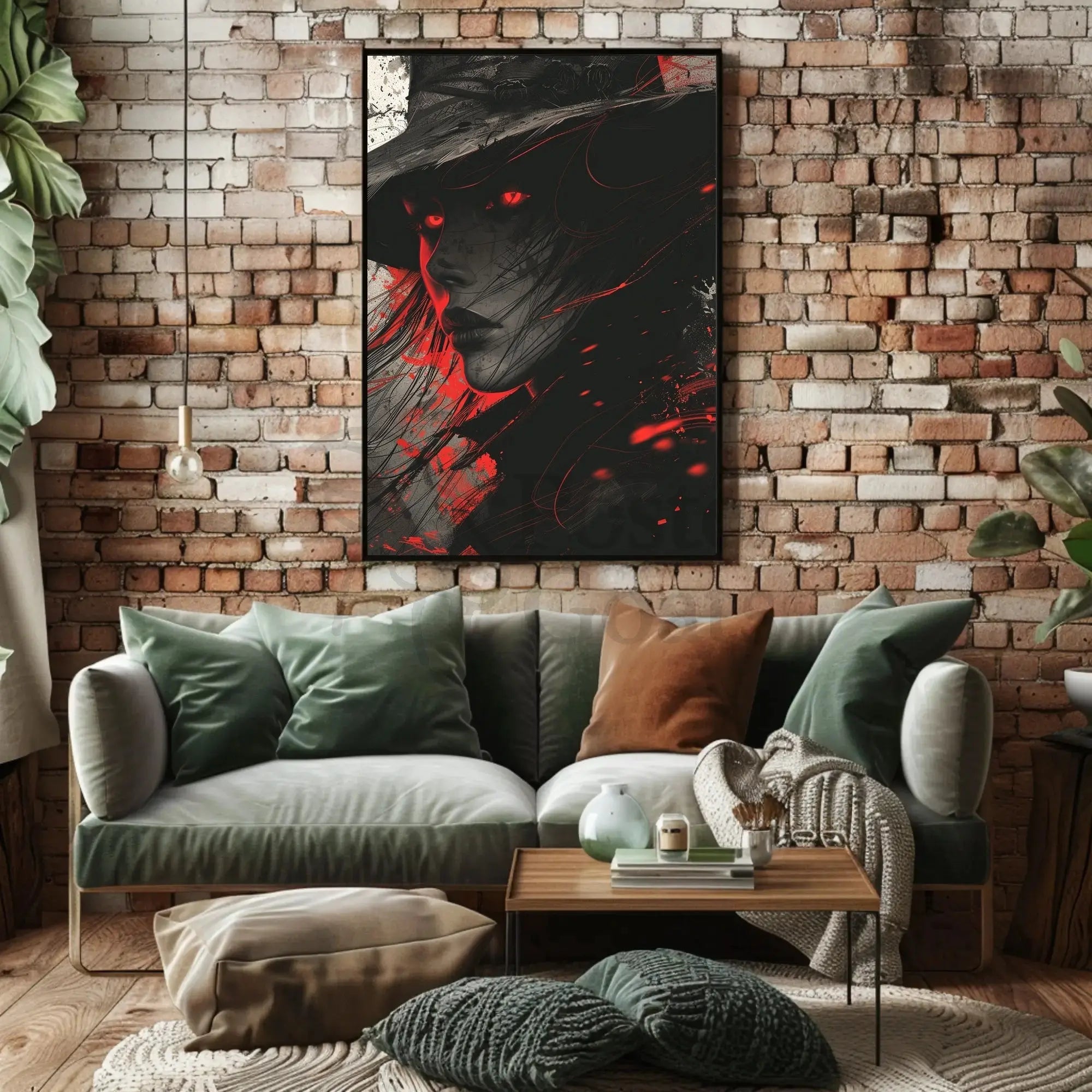 Mysterious Figure in Noir Fantasy Art Poster PosterGoat