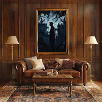 Mysterious Gothic Silhouette Noir Art Poster PosterGoat