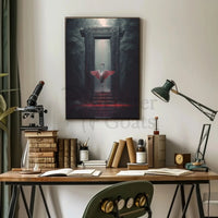 Mysterious Heron Fantasy Portal Animal Poster PosterGoat