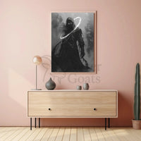 Mysterious Hooded Figure Fantasy Art Poster PosterGoat