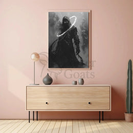 Mysterious Hooded Figure Fantasy Art Poster PosterGoat