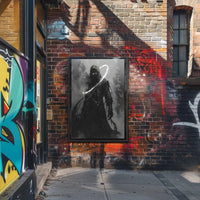 Mysterious Hooded Figure Fantasy Art Poster PosterGoat