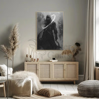 Mysterious Hooded Figure Fantasy Art Poster PosterGoat