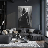 Mysterious Hooded Figure Fantasy Art Poster PosterGoat