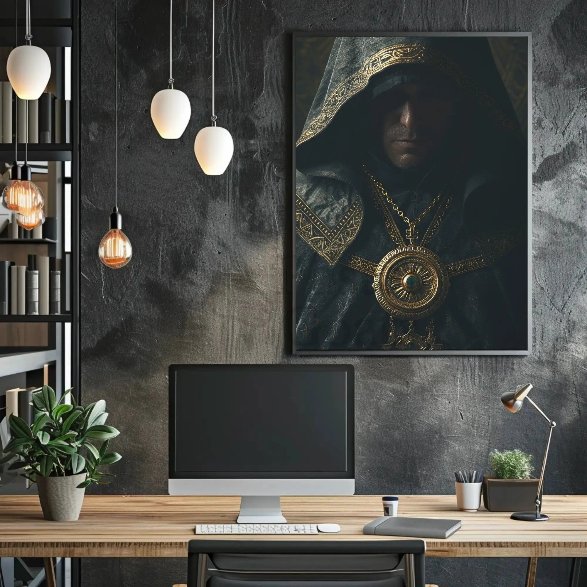 Mysterious Medieval Fantasy Character Artistic Poster PosterGoat