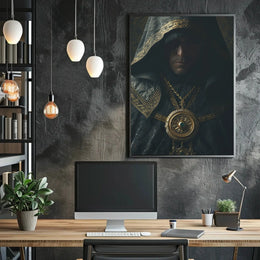Mysterious Medieval Fantasy Character Artistic Poster PosterGoat