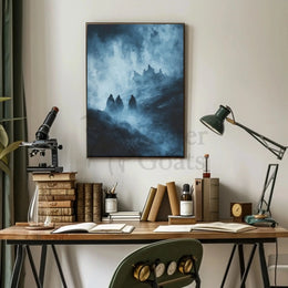 Mysterious Medieval Journey to Ancient Ruins Art Poster PosterGoat