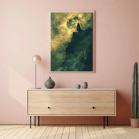 Mysterious Moonlit Cliff Fantasy Artistic or Pop Culture Poster PosterGoat