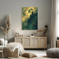 Mysterious Moonlit Cliff Fantasy Artistic or Pop Culture Poster PosterGoat
