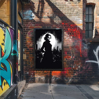 Mysterious Noir Urban Silhouette Classic Detective Story Poster PosterGoat