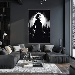 Mysterious Noir Urban Silhouette Classic Detective Story Poster PosterGoat