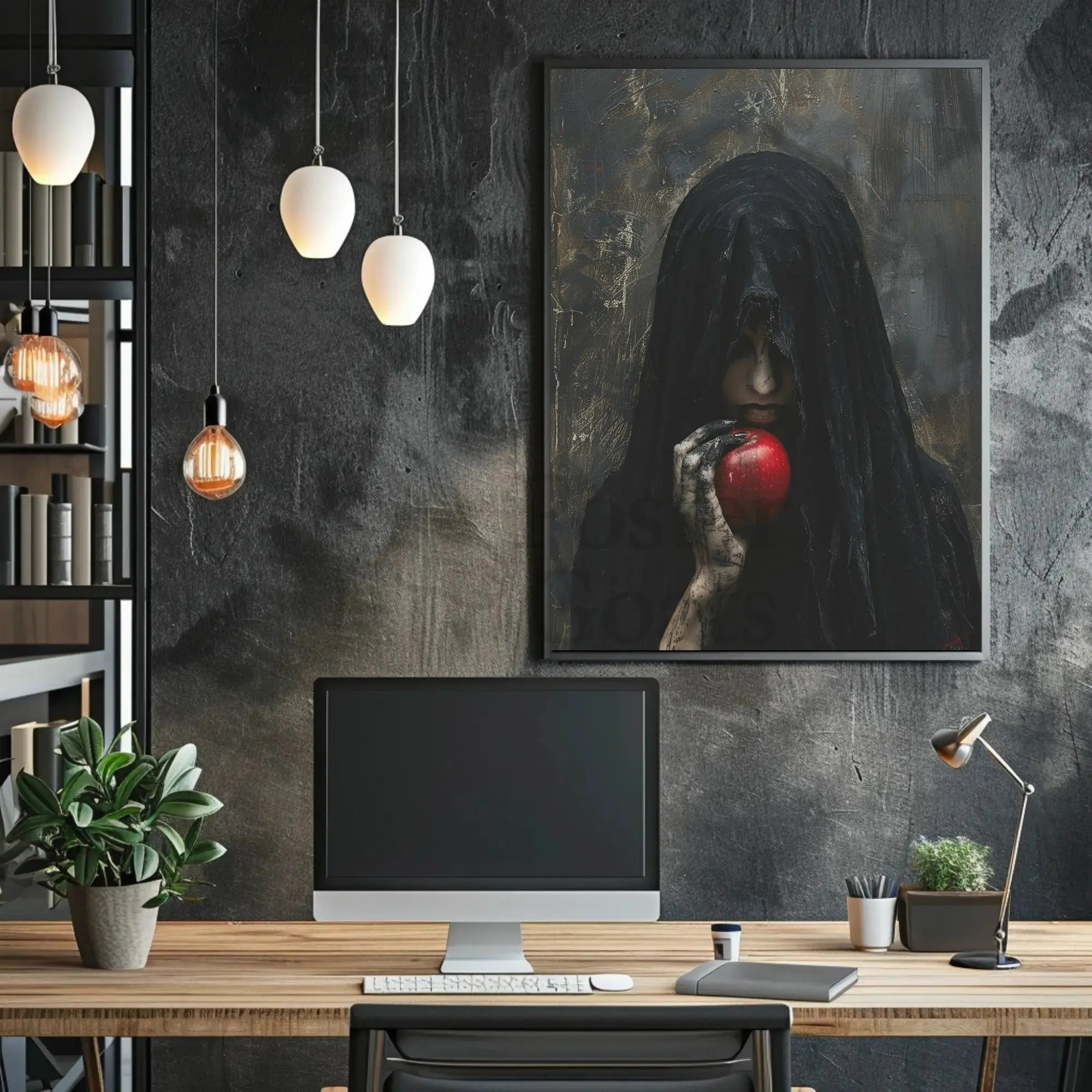 Mysterious Temptation Gothic Art Poster - Abstract, Artistic, or Pop Culture Poster PosterGoat