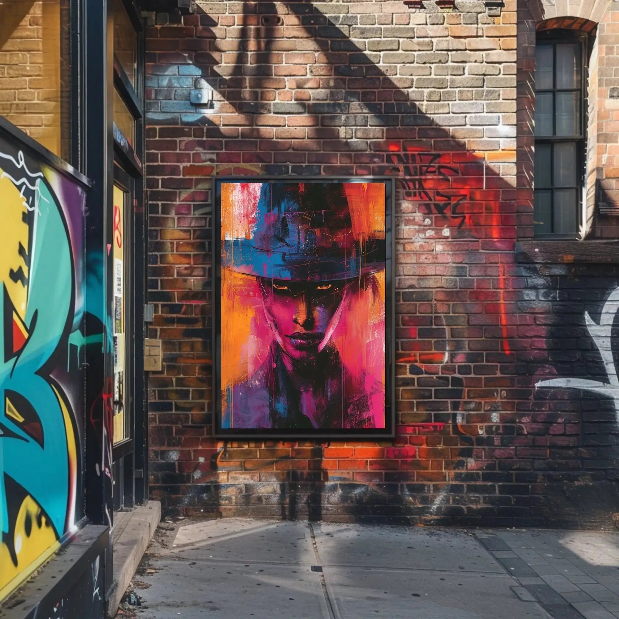 Mysterious Western Gaze Abstract Artistic Pop Culture Poster PosterGoat