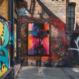 Mysterious Western Gaze Abstract Artistic Pop Culture Poster PosterGoat