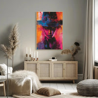 Mysterious Western Gaze Abstract Artistic Pop Culture Poster PosterGoat