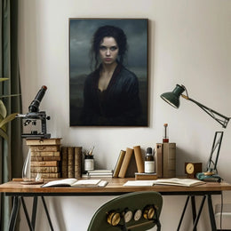 Mysterious Woman Gothic Era Artistic Portrait Poster PosterGoat