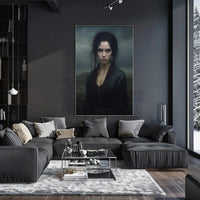 Mysterious Woman Gothic Era Artistic Portrait Poster PosterGoat