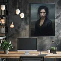 Mysterious Woman Gothic Era Artistic Portrait Poster PosterGoat