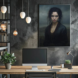 Mysterious Woman Gothic Era Artistic Portrait Poster PosterGoat