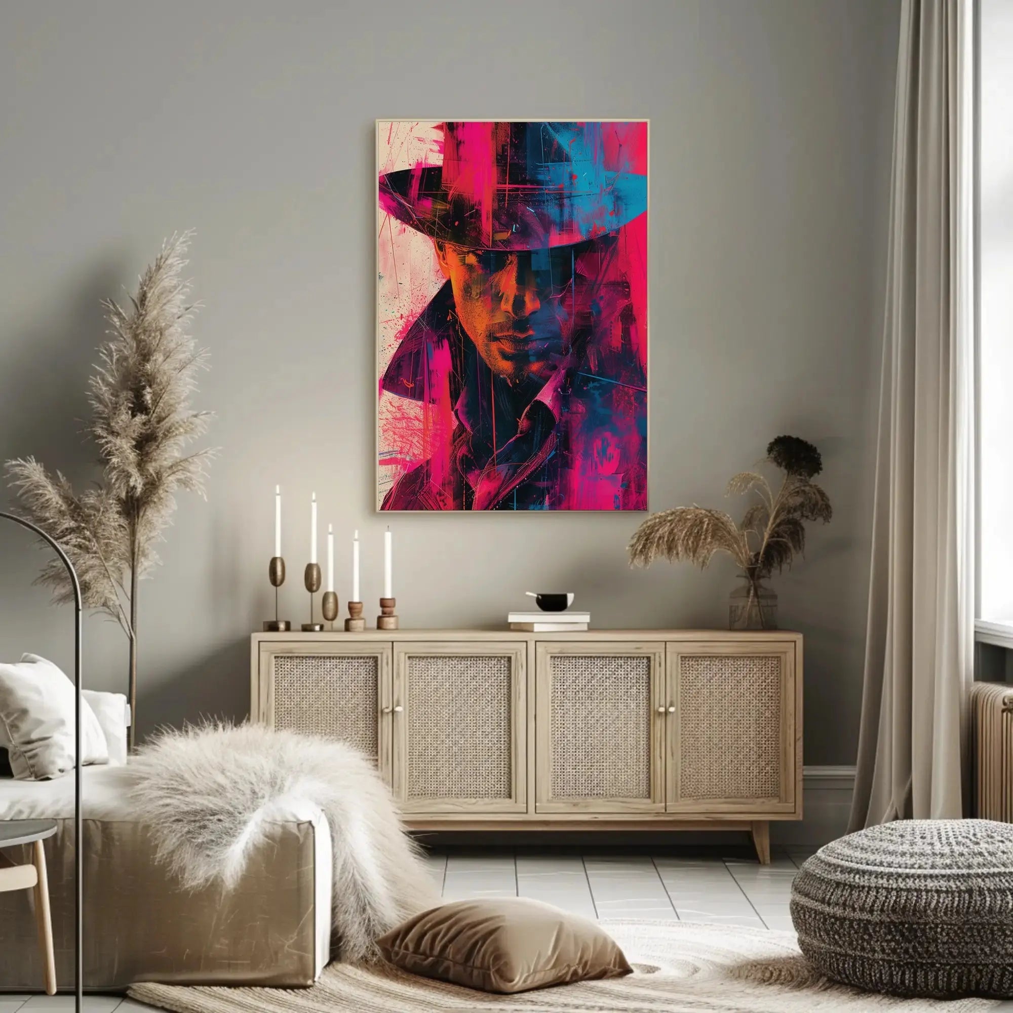 Mystery Noir Detective Themed Artistic Pop Culture Poster PosterGoat
