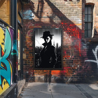 Mystery Woman in Noir Classic Artistic Poster PosterGoat