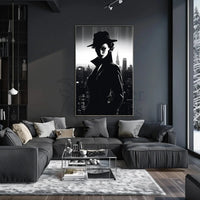 Mystery Woman in Noir Classic Artistic Poster PosterGoat