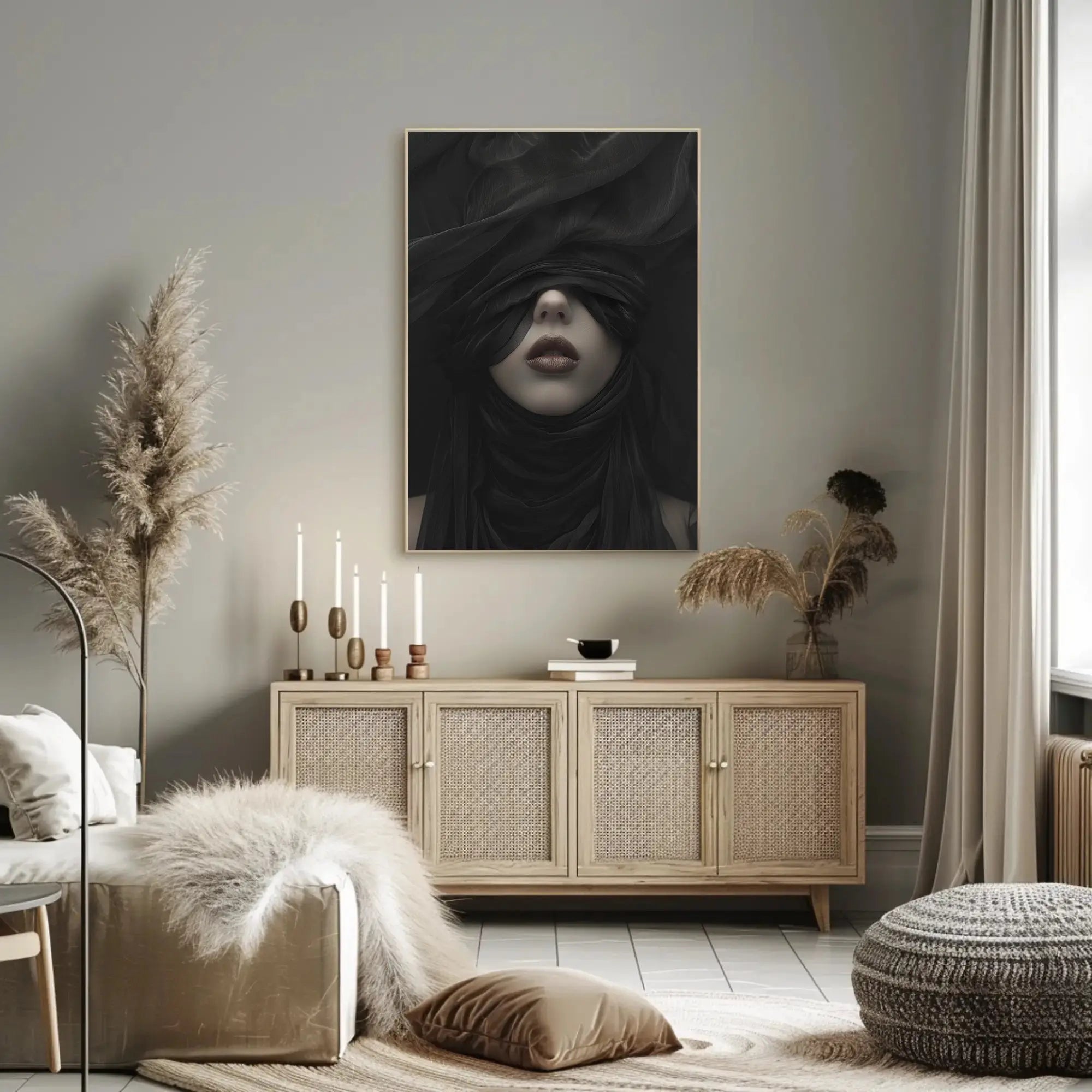 Mystery and Intrigue Fashion Abstract, Artistic, or Pop Culture Poster PosterGoat