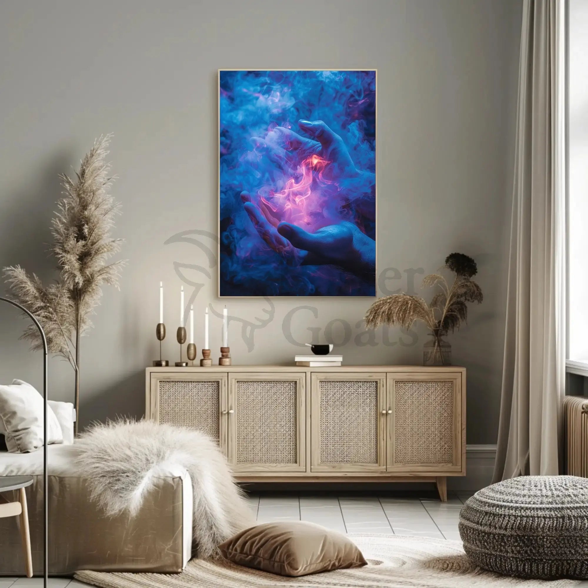 Mystic Flame Surrealism Abstract, Artistic, or Pop Culture Poster PosterGoat