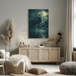 Mystic Night Serpent in Jungle Animal Poster PosterGoat