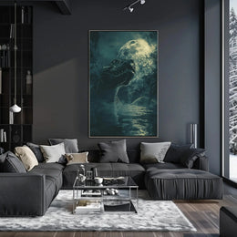 Mystic Night Serpent in Jungle Animal Poster PosterGoat