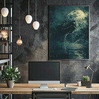 Mystic Night Serpent in Jungle Animal Poster PosterGoat
