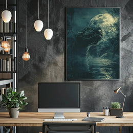 Mystic Night Serpent in Jungle Animal Poster PosterGoat